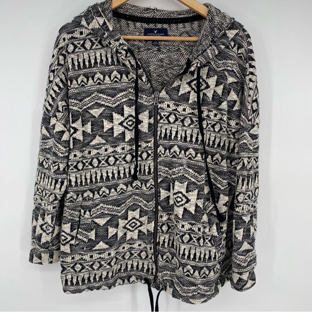 American Eagle‎ Unisex Aztec Sweater Jacket Western Prairiecore Large
